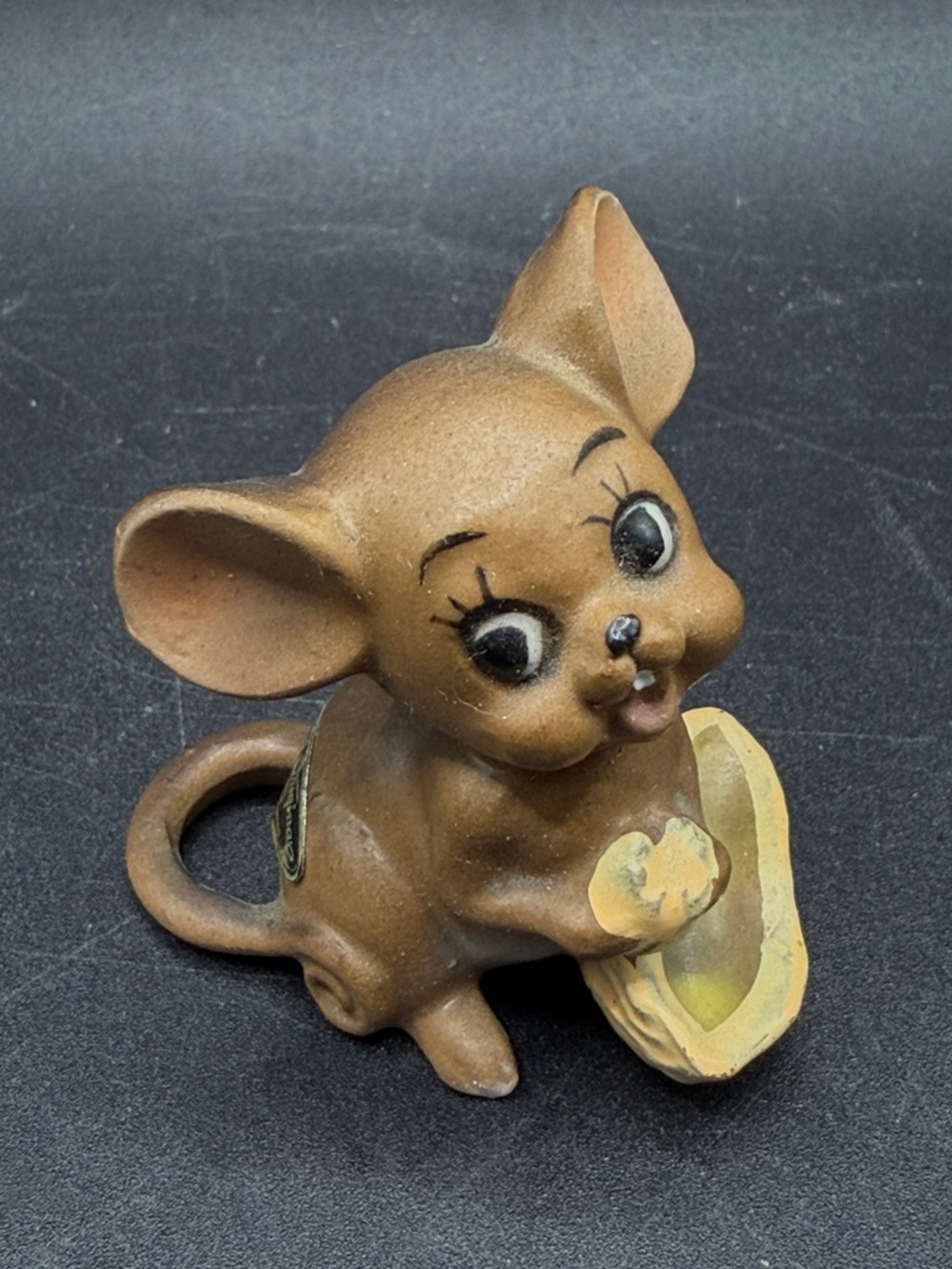 Josef Originals Vintage Peanut Mouse Anthropomorphic MCM Kitsch Ceramic Figurine